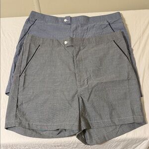 SET 2 CHRISTIAN DIOR MONSIEUR L  Men's Dual-Tone Gray and Blue Shorts